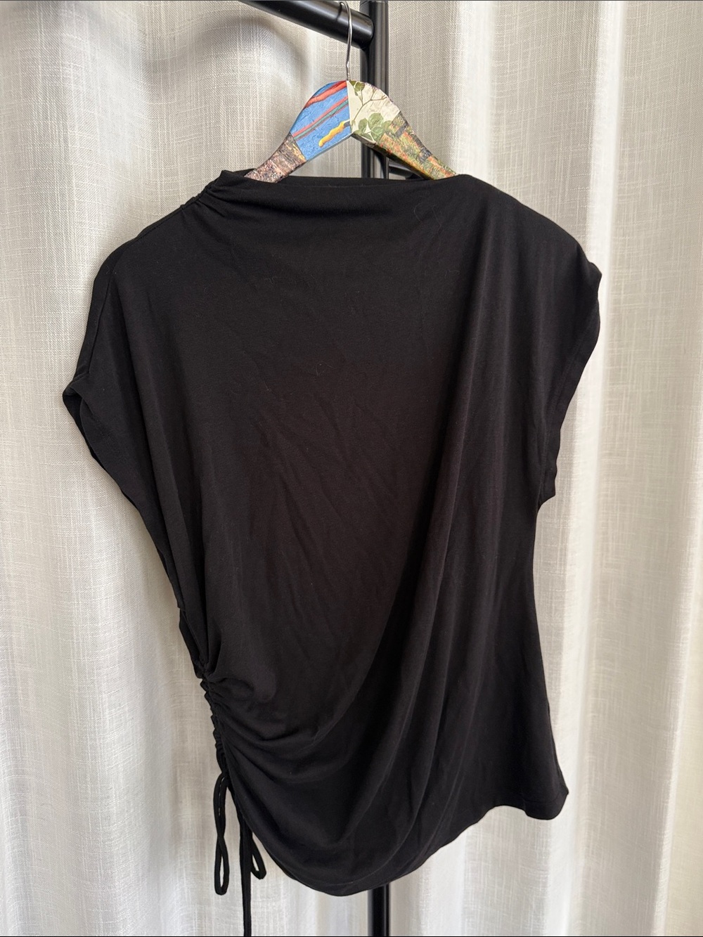 Modern Citizen Black Side-Tie Top